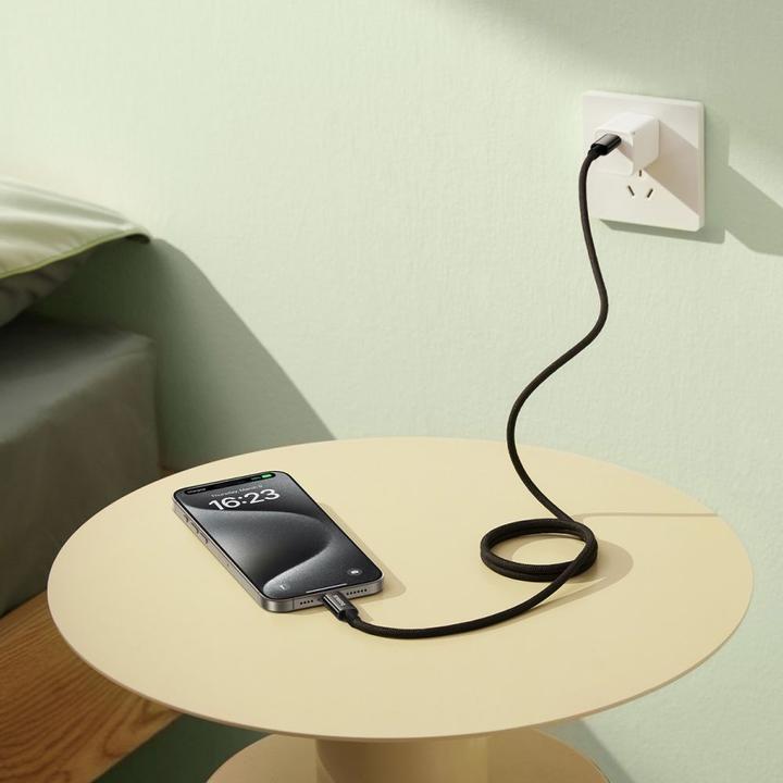 Image du produit Baseus Tungsten Gold magnétique USB-C / USB-C cable 100W 1m - noir (1 m, USB 2.0)