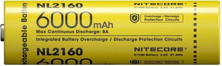 Actual product image Nitecore NL2160 (1 pcs., 21700, 6000 mAh)