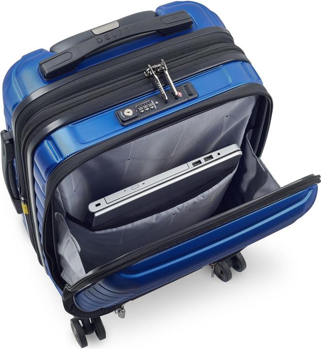 Immagine prodotto Delsey Shadow 5.0 trolley da cabina a 4 ruote 55 cm scomparto per laptop con piega di espansione (41 l, Bagaglio a mano (fino a 50 litri))