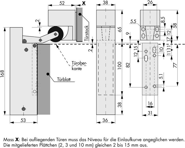 Produktbild Dictator Universal-Türdämpfer VS 2000 (Zimmertür, Eingangstür, Holztür, Balkontür, Outdoor)