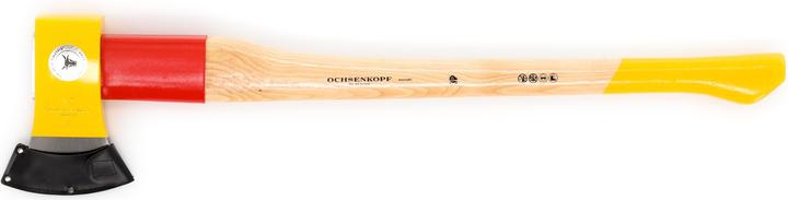 Actual product image Ochsenkopf OX 648 H-2508 SPALT-FIX axe ROTBAND-PLUS with 80 cm hickory handle