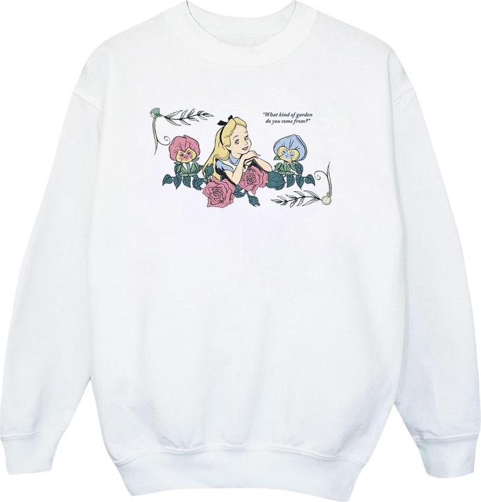 Disney Alice im Wunderland Sweatshirt Mädchen What Kind Of Garden