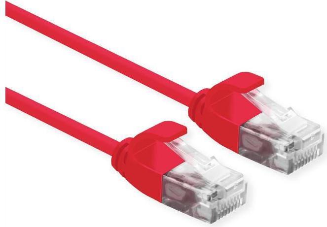 Actual product image Roline UTP DataCenter Patch Cable Cat.6A, LSOH, slim, red, 1.5 m (U/UTP, CAT6a, 1.50 m)