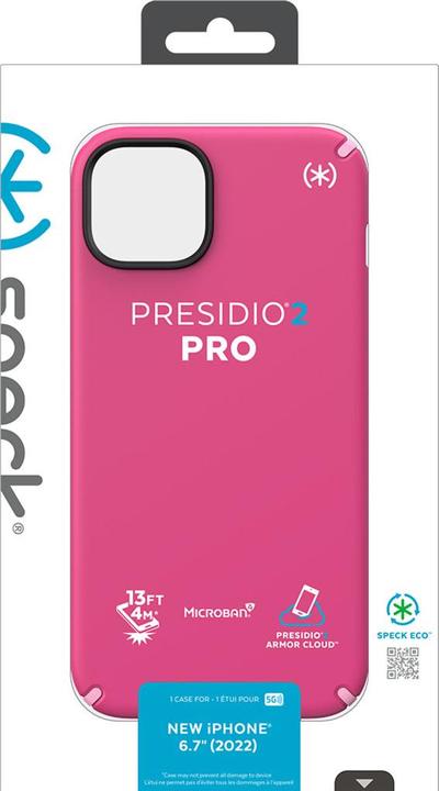Actual product image speck Presidio2 Pro Apple iPhone 14 Plus Digital Pink - with Microban (Apple iPhone 15 Plus, Apple iPhone 14 Plus)