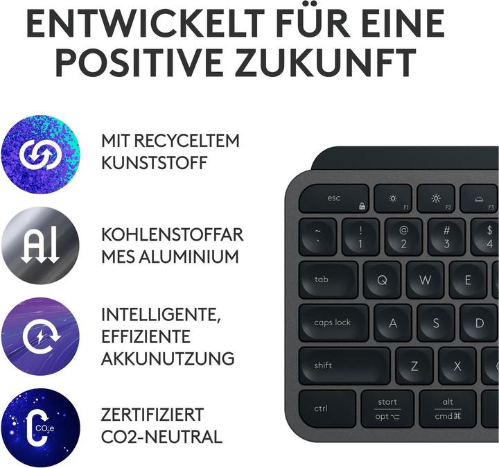Produktbild Logitech MX Keys S (CH, Kabellos)