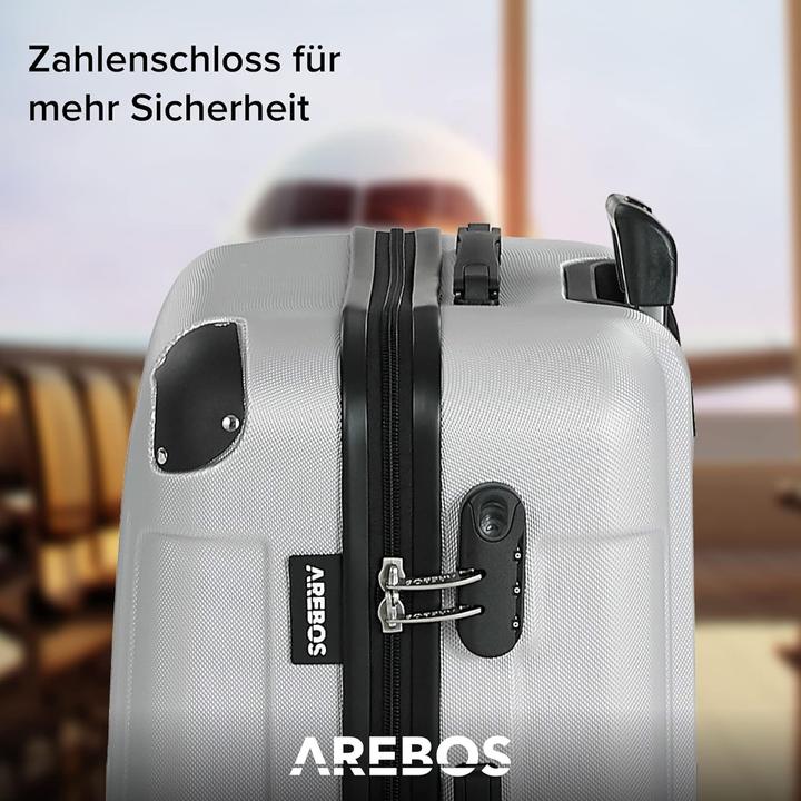Produktbild Arebos Reisekoffer (94 l, Handgepäck (bis 50l), M (50 - 90l), L (90 - 115l), XL (ab 115l))