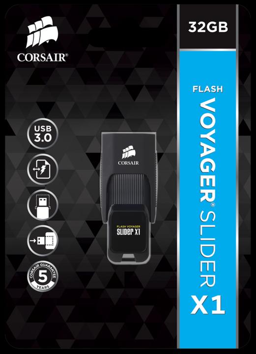 Image du produit Corsair Voyager Slider X1 (32 Go, USB-A, USB 3.0)