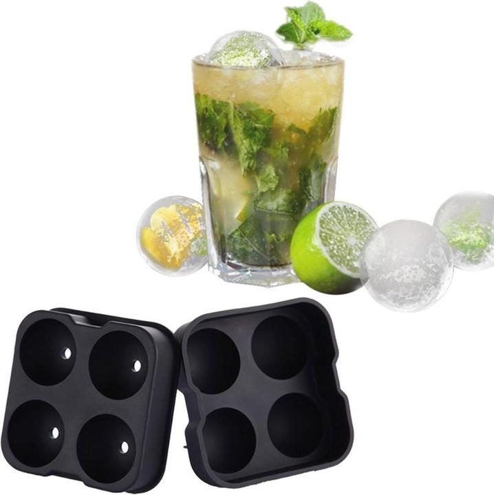 Produktbild König Design XXL Ice Balls Eiskugelform Silikon Eiswürfelform Eiskugeln Whiskey Eisbälle Bar