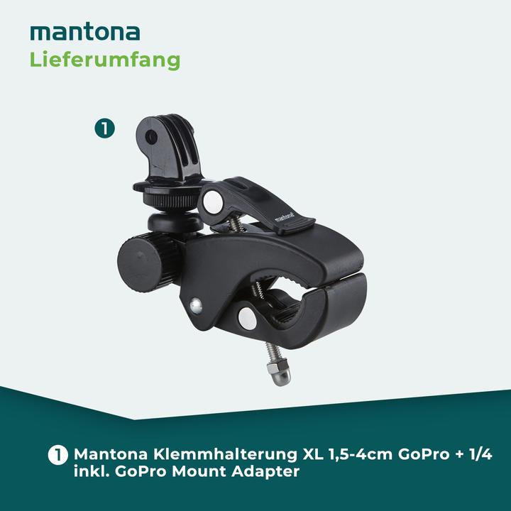 Immagine prodotto mantona Montaggio a morsetto XL (Eroe 6, Eroe 7, Eroe 3+, eroe 5, Eroe 4, Eroe 3, Eroe 2)