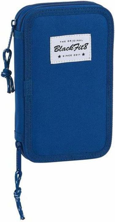 Produktbild Safta Doppel-Federtasche BlackFit8 M854 Dunkelblau 12.5 x 19.5 x 4 cm (28 Stücke)
