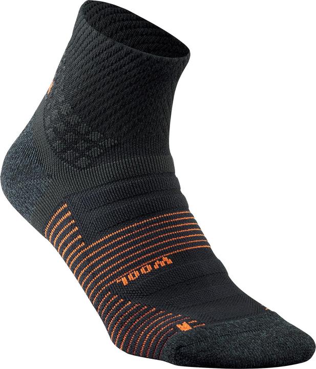 Quechua Wandersocken halbhoch 2 Paar - Hike 900 schwarz (39, 42)