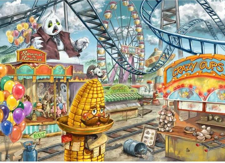 Actual product image Ravensburger RAV12926 - EXIT Puzzle Kids: In the amusement park, 368 pieces (DE edition) (368 pieces)
