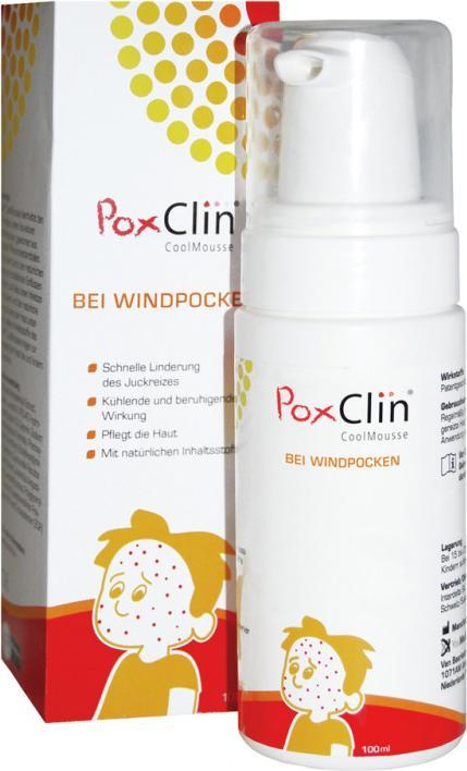 Actual product image Poxclin CoolMousse for chickenpox pointed leaves foam spray (100 ml, Foam)