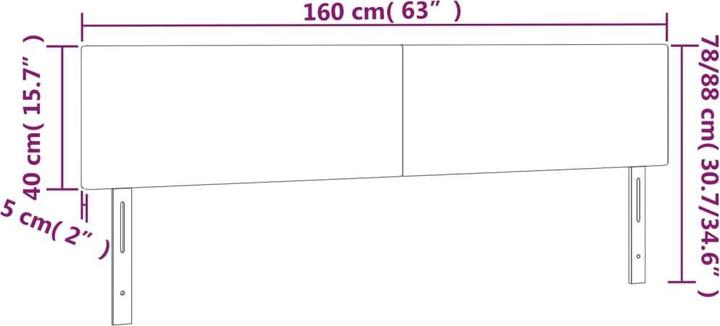 Image du produit VidaXL Ruben (160 x 5 x 88 cm)