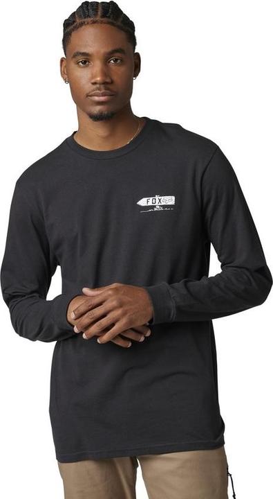 Actual product image Fox Tee 22 Net New Ls Prem Blk S (S)