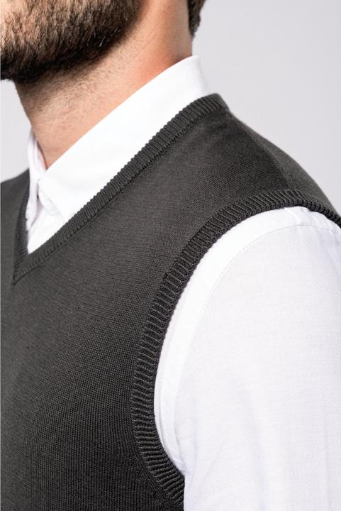 Produktbild Kariban Pullover mit V-Ausschnitt ohne Ärmel (4XL)