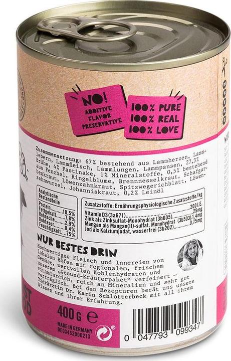 Immagine prodotto Dogs'n Tiger Cibo umido per la sera 400g (Adulto, 1 pz., 400 g)