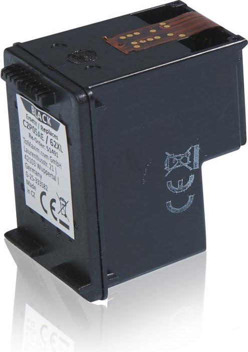 Actual product image Inkadoo Print Cartridges compatible with HP C2P05AE / 62XL Print Head Cartridge, black Black (FC, C)