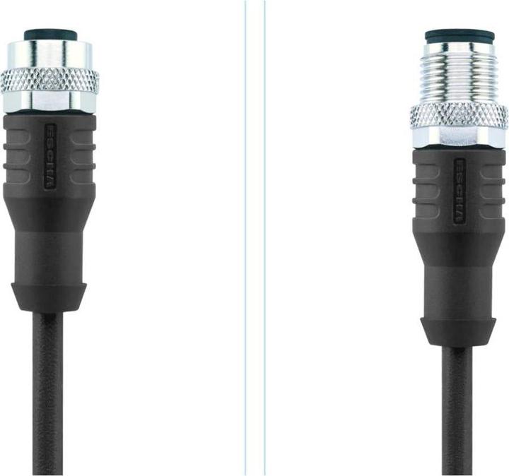 Actual product image Escha 8046282 Sensor/actuator connector, assembled M12 plug, straight