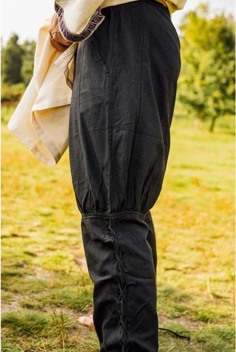 Immagine prodotto Carbone Pantaloni pirateschi/medievali con allacciatura delle gambe Magnus (L)