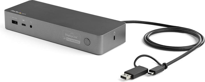 StarTech .com Station d'accueil universelle pour ordinateur portable USB-C & USB 3.0 2x4K 100W PD (Port de connexion (propriétaire), 3 Ports)