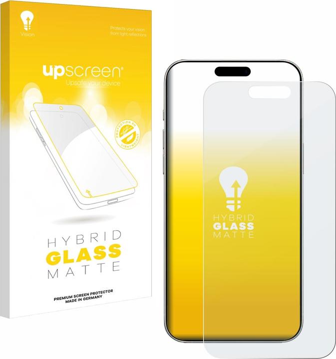 Image du produit upscreen Verre de protection Film de protection en verre Film de protection d'écran mat (1 pièce(s), Apple iPhone 16)
