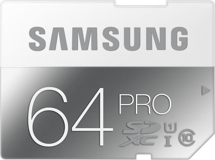 Produktbild Samsung Pro SDXC (64 GB, SDXC, U1, UHS-I)