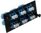 Produktbild Molex LC Quad 12 Fibre MM OM3 adapter plate Aqua (CAT3)