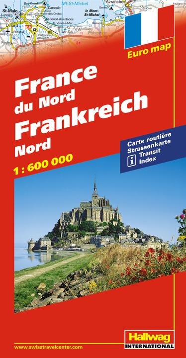 Produktbild Frankreich Nord Strassenkarte 1:600 000