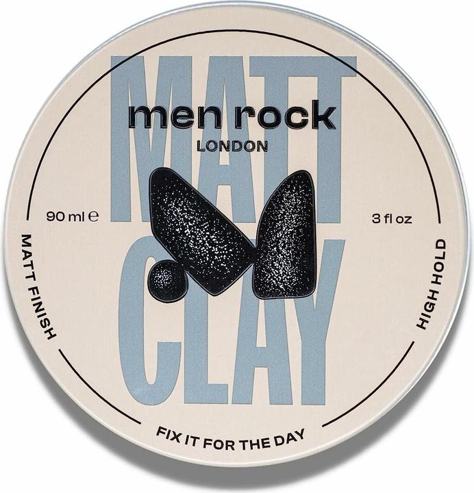Produktbild Men Rock Men-Rock - Matt Clay High Hold - Styling Matting Clay - 90ml (Haarpaste, 90 ml)