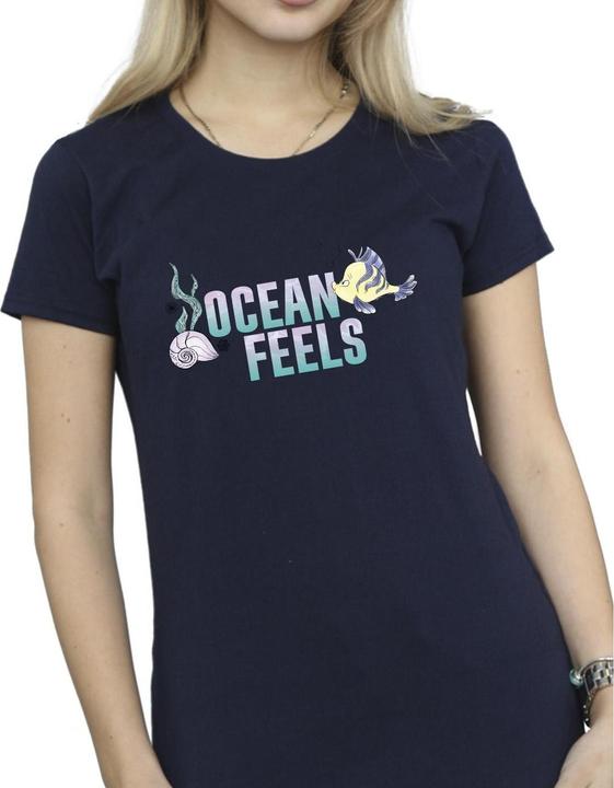 Actual product image Disney Womens/Ladies The Little Mermaid Ocean Cotton T-Shirt (XL)