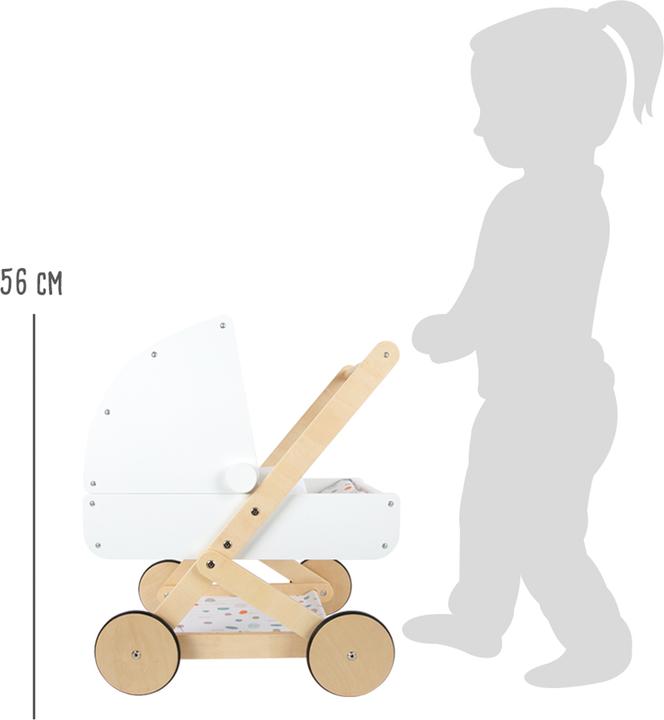 Actual product image small foot Doll carriage "Little Button