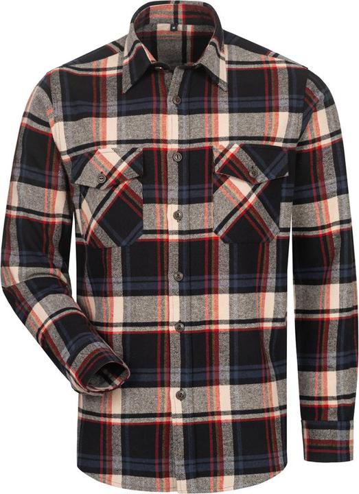 Produktbild Craftland Flanellhemd TURRELL Grösse XXL schwarz/marine/beige/rot kariert (XXL)