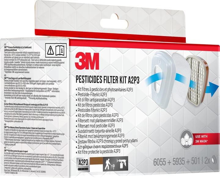 Produktbild 3M Filterkit Pestizid (A2, A2P3, P3, 2 x)