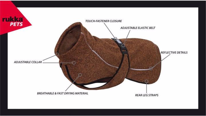 Produktbild Rukka Comfy Hunde Fleece Mantel (65, Hundemantel)