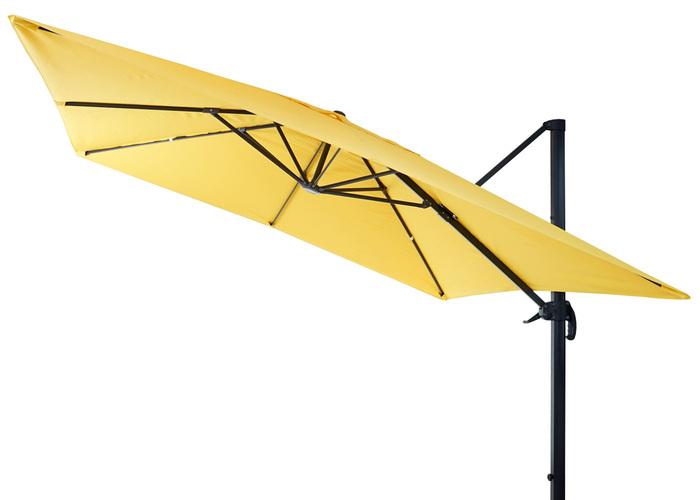 Image du produit Swisshandel24 Parasol de signalisation pour la restauration, parasol 3x3m (ø4,24m) polyester alu/acier 23kg - (3 m)