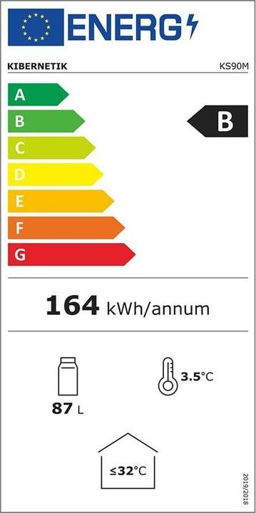 Energie-Label Kibernetik Party Cooler KS90M (87 l)