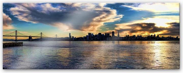 Produktbild Trenddeko San Francisco Skyline - Panorama (40 x 100 cm)