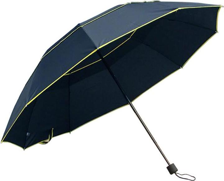JTI Winddichter Regenschirm, 130 cm - Blau