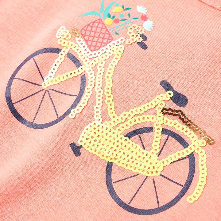 Actual product image VidaXL Children's T-shirt coral pink 104,Material: 95 % cotton. 5 (104)