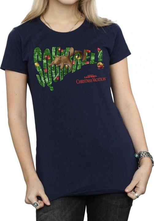 Immagine prodotto National Lampoon´s Vacation National Lampoon's Christmas Vacation Squirrel Tree Maglietta Donna (L)
