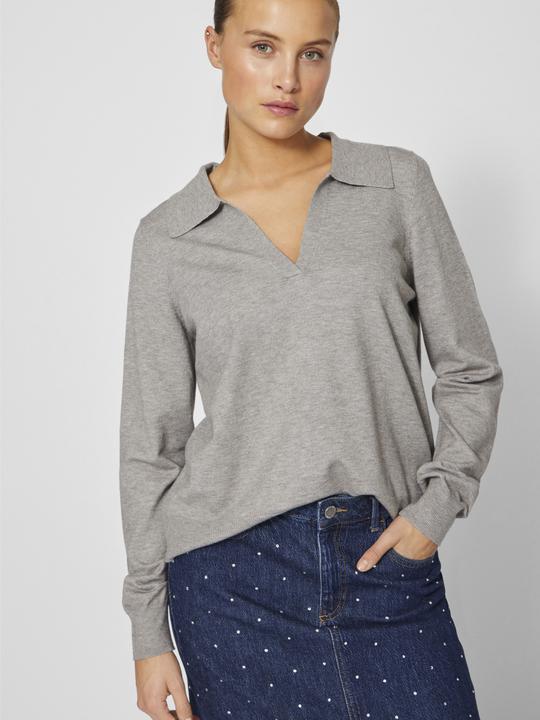 Image du produit Vila Pull en maille Split Collar (XS)