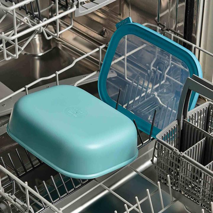 Produktbild Rosti Mepal Mepal - Cirqula Low Rect Bowl Set​ -Nordic Blue (14595) (3.50 l)