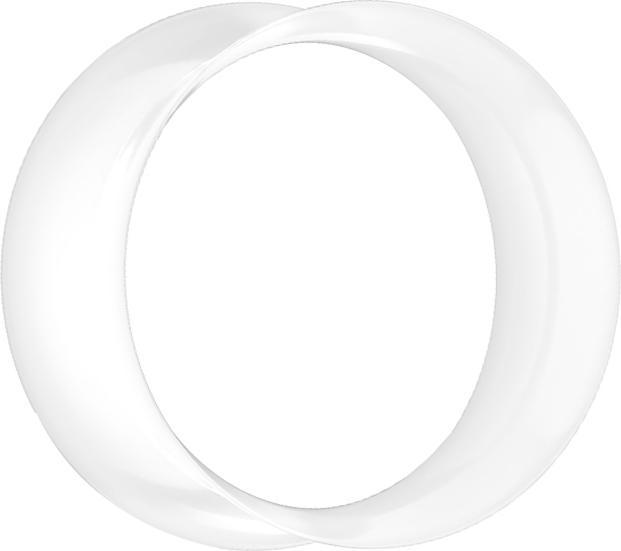 Image du produit Star Piercing Flared Tunnel blanc (sans laiton, Silicone)