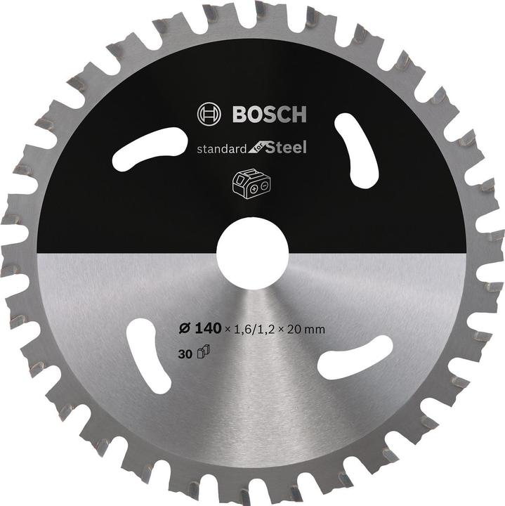 Immagine prodotto Bosch Professional Zubehör Lama per sega circolare a batteria PRO Steel, 140 x 1,6 x 20 mm