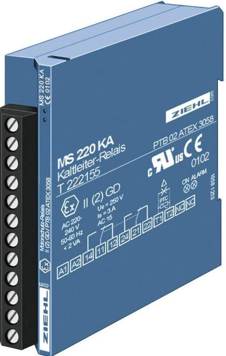 Actual product image Ziehl PTC thermistor tripping device MSR 220 KA T 222175.CO 200