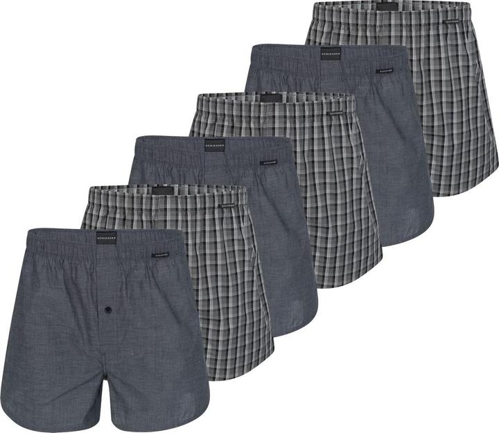 Produktbild Schiesser 6er Pack Web Boxershorts (4XL, 6er Pack)