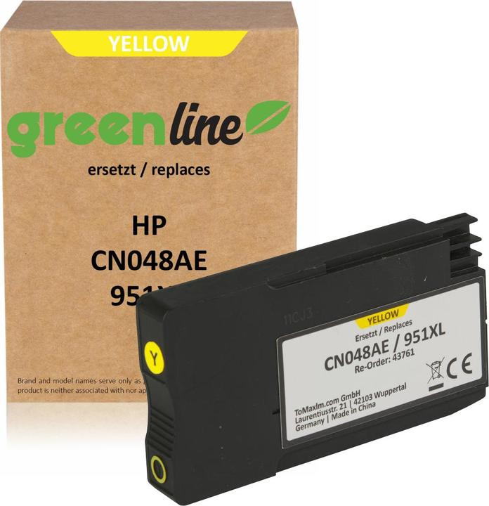 Actual product image Inkadoo greenline Compatible Inks for HP OfficeJet Pro 8600 (Y)
