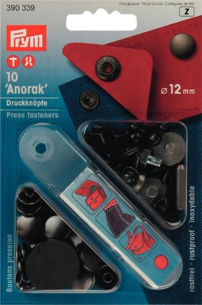 Immagine prodotto Prym Giacca a vento a bottoni, brunita 12 mm, tessera 10 pezzi.