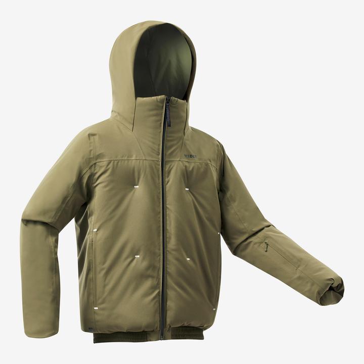 Produktbild Wedze Skijacke Kinder wattiert warm wasserdicht - Piste 500 khaki (146)